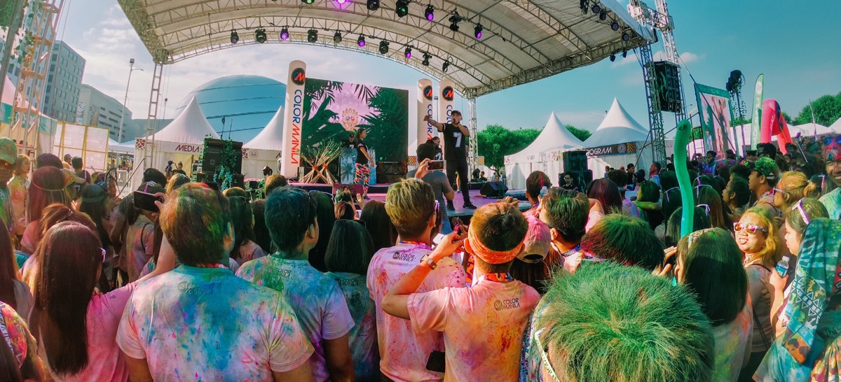 Festival crowd and Festibax community